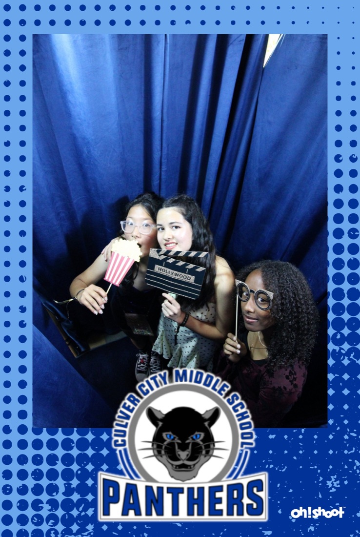 School dance strip with custom Panthers frame