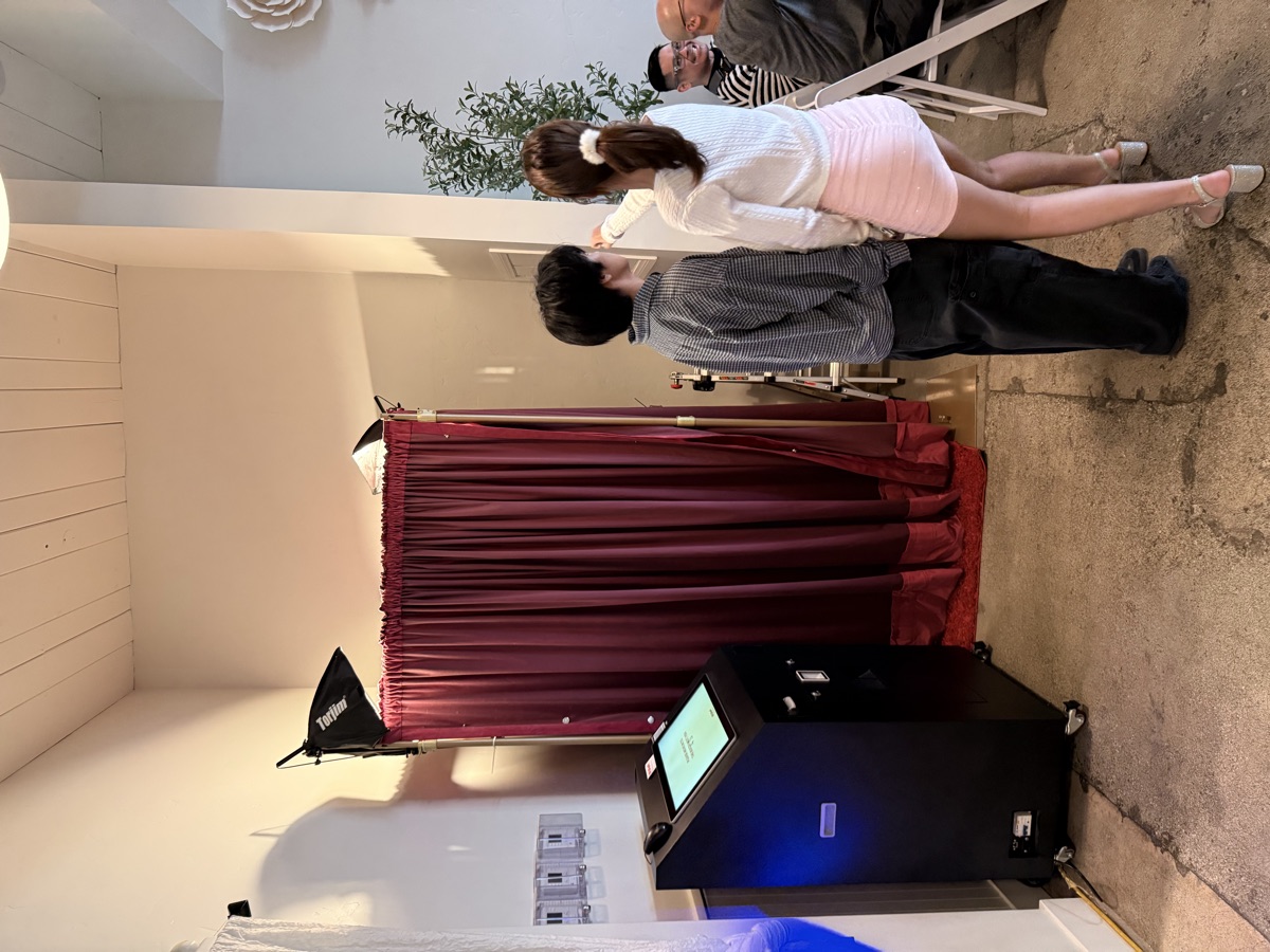 Birthday party photobooth setup